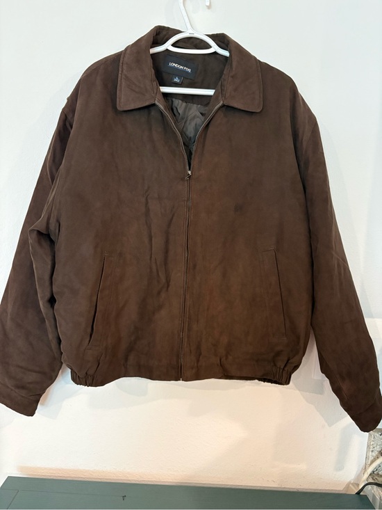London Fog Other - London Fog Men's Brown Suede Bomber Jacket